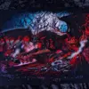 Schwarzfluch Drache Wandfragment