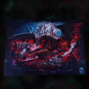Schwarzfluch Drache Wandfragment
