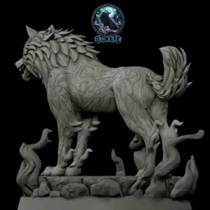 Obscyria Schattenwolf Figur OBS666331 Seite 2